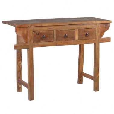 Consola de madera de teca maciza, ideal como mueble recibidor, o salón.