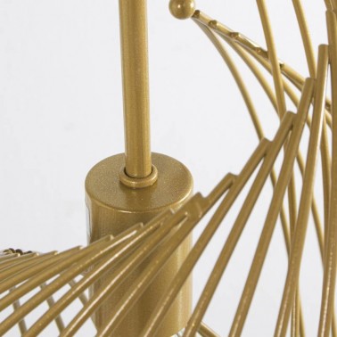 Lámpara de techo metal dorado: diseño único y llamativo