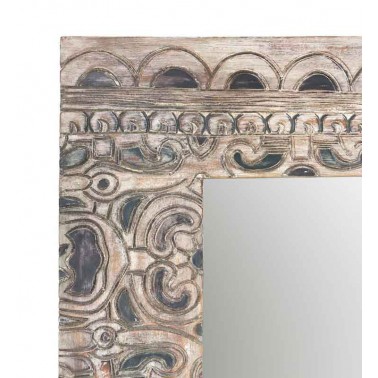 Espejo estilo étnico marco tallado a mano  Espejos