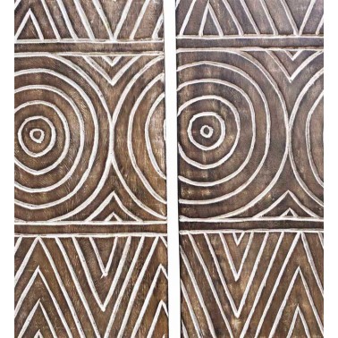 Panel de madera tallado diseño geometría  Cuadros