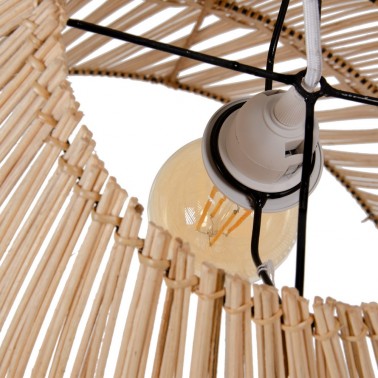 Lámpara Techo Bambú Natural Serie Natura Ø 50 cm -Lámparas de techo
