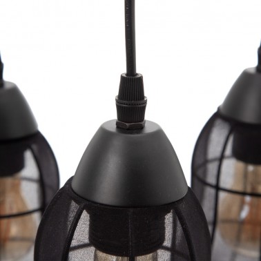 Lámpara de Techo Negra Modelo Campanilla  Lámparas de techo